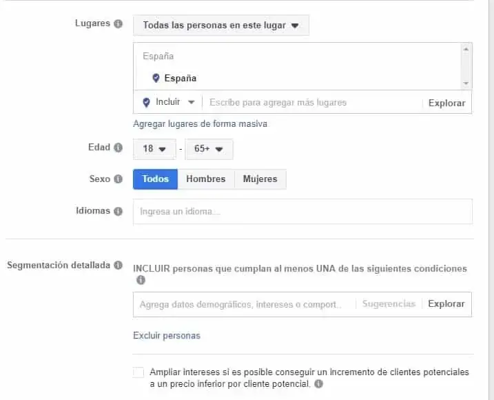anuncios de facebook
