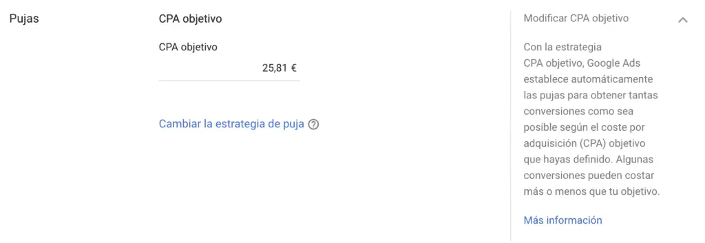 cpa objetivo smart biddding cpa objetivo smart biddding