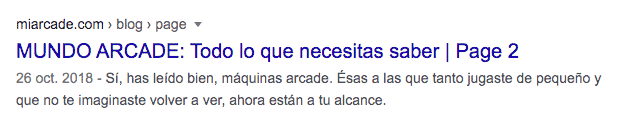 Ejemplo de paginaciones SEO modificacion el title.