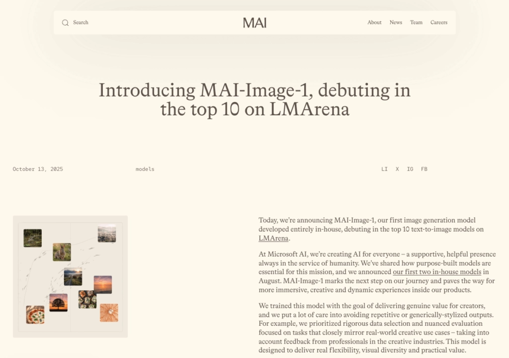 ia generativa MAI-Image-1