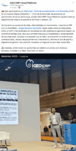 iGEO ERP impulsa su presencia global en LinkedIn