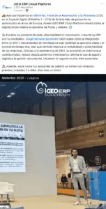 iGEO ERP impulsa su presencia global en LinkedIn