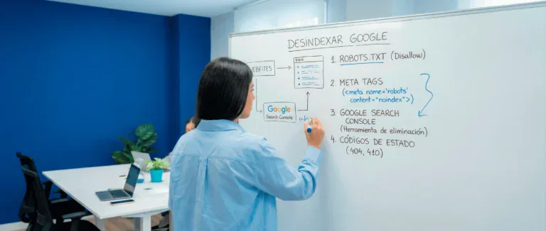 Cómo desindexar una página de Google